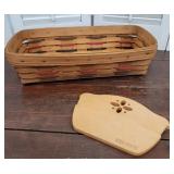 Longaberger basket & wooden trivia