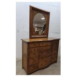 12 drawer dresser with mirror 56"20"41"