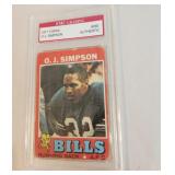 O J Simpson graded card