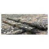 2 sterling handled hair curlers