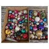 2 boxes vintage Christmas ornaments