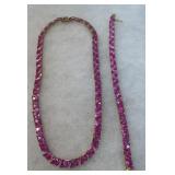 Beautiful .925 necklace and bracelet - gold