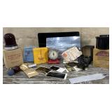 Vintage dark room equipment & negatives