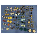 Vintage clip-on earrings - some misfits