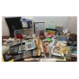 Box lot of office supplies - paper pads, cards,
