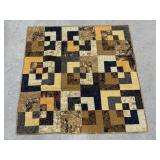 Small quilted throw blanket