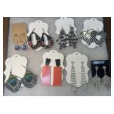 Lot of 8 pairs of earrings