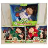 3 cabbage patch kids. Garden fairies.