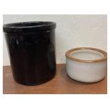 2 Stoneware crocks