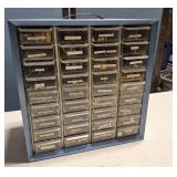Parts cabinet with contents