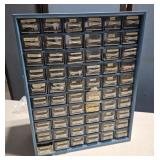 Parts cabinet with contents