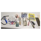 Screw drivers, chisels,etc