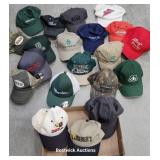 Box of advertising baseball caps - proceeds go to