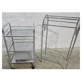 Chrome shelf and drying rack