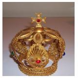 Vintage Large Infant of Prague Statue Jeweled