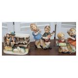 3 Japan figural planters