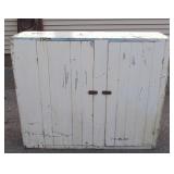 Antique Farm Pantry Wainscot 2 Door Cupboard 55