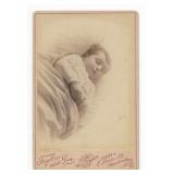 Victorian Child Casket Post Mortem Cabinet Card