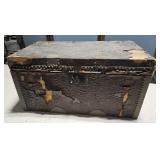 Leather covered box 24"14"12"