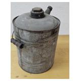 Galvanized kerosene can