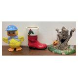 Vintage ceramics - one with small repair