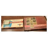Two vintage monopoly games