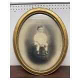 Vintage Oval frame and photo