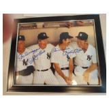 Joe Dimaggio, Whitey Ford, Billy Martin, Mickey