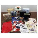 Retro recipe boxes, small cookbooks