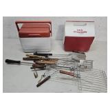 Coolers, grilling tools
