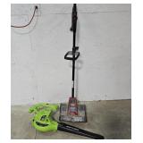 Power shovel, leaf blower