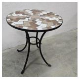 Tile top patio table 24"27"t