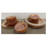 Normandie iridescent glassware