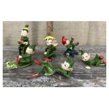 Vintage Josef Originals ceramic elves