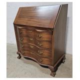 Maddox mahogany claw and ball secretary desk