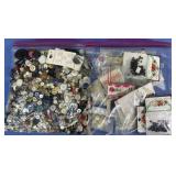 2 bags of buttons & beads