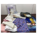 Lot of linens - table coverings, placemats,