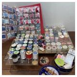 Embroidery floss, spools of thread and sewing