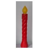 One Vintage Blow Mold Christmas Candle Lighted 35