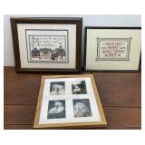 Montour Falls NY framed cross stitched and photos