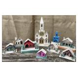 Vintage alpine village set all stamped Japan