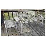 Glider and end table