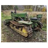 John Deere 420 dozer needs work left track locked