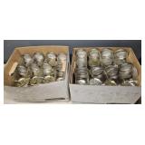 2 banker boxes canning jars