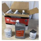 Case of bobcat oil and 2 filters