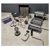 Pasta maker, cookie cutters, etc