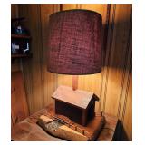 Covered bridge table lamp