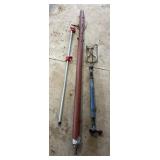 Pipe clamp, floor jack