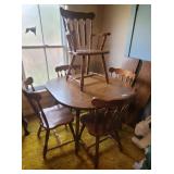 Kitchen table and 4 arrow back chairs - bonus we