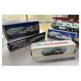 Hess trucks in original boxes